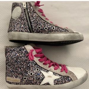 Golden Goose Glitter Francy Size 38 EUC